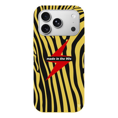 Red Lightning in 90s Lansman Model İçi Kadife Silikon Telefon Kılıfı