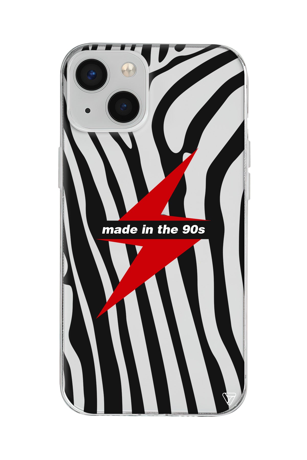 Red Lightning in 90s Lansman Model İçi Kadife Silikon Telefon Kılıfı