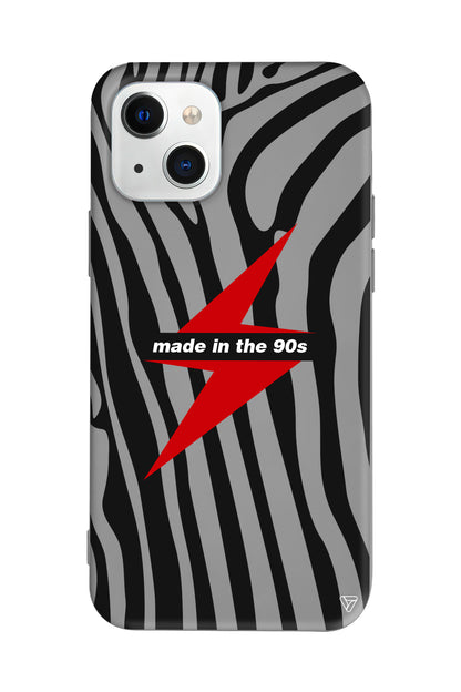 Red Lightning in 90s Lansman Model İçi Kadife Silikon Telefon Kılıfı