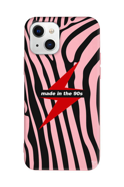 Red Lightning in 90s Lansman Model İçi Kadife Silikon Telefon Kılıfı