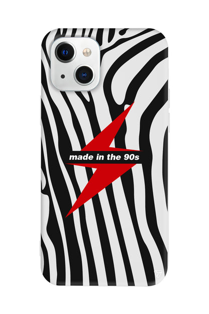 Red Lightning in 90s Lansman Model İçi Kadife Silikon Telefon Kılıfı