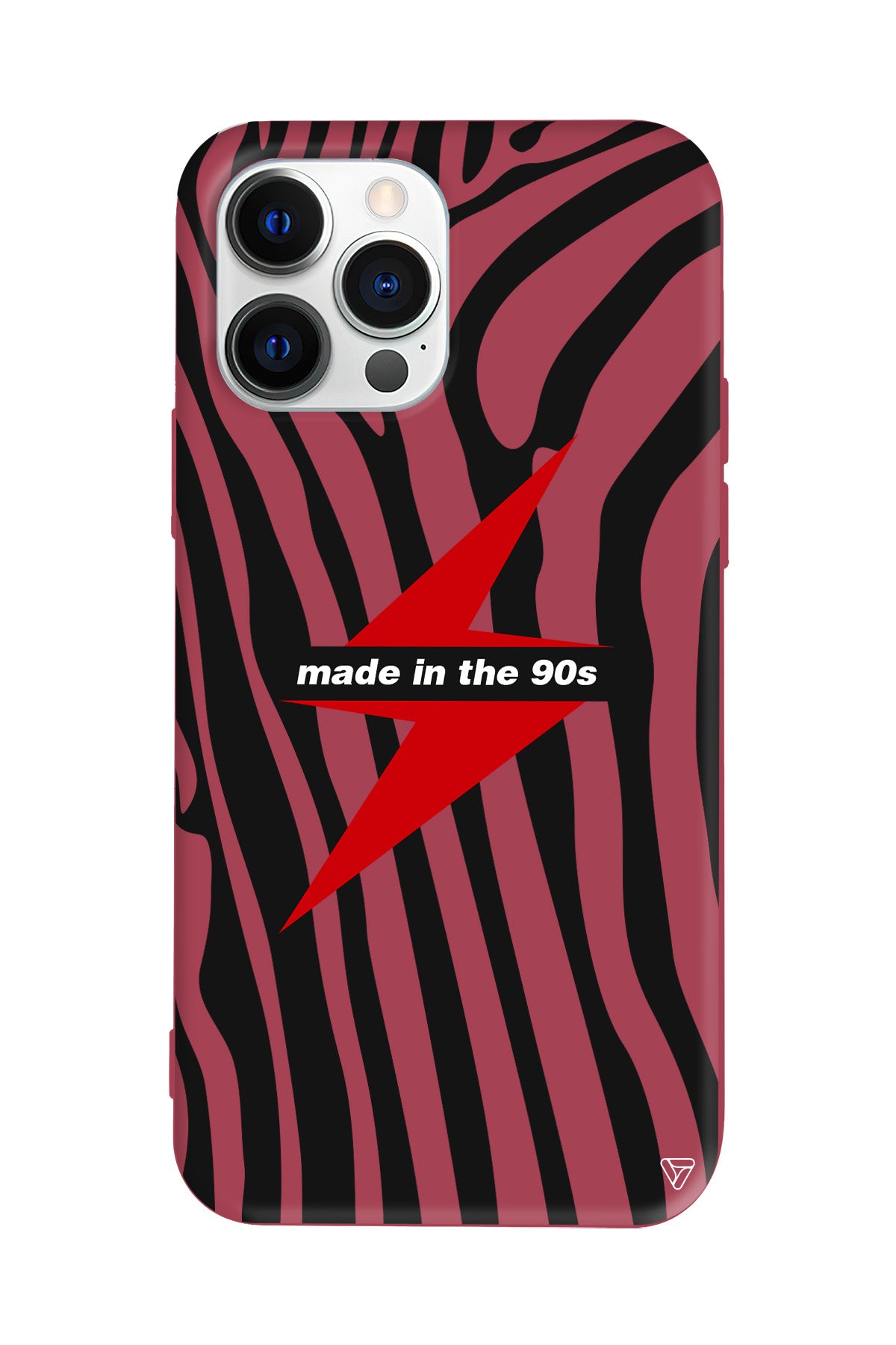 Red Lightning in 90s Lansman Model İçi Kadife Silikon Telefon Kılıfı