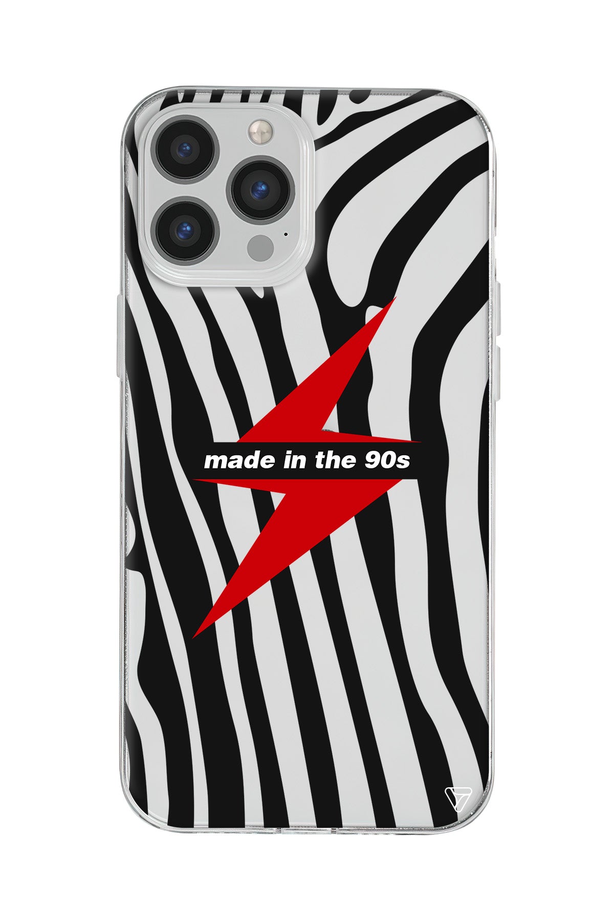 Red Lightning in 90s Lansman Model İçi Kadife Silikon Telefon Kılıfı