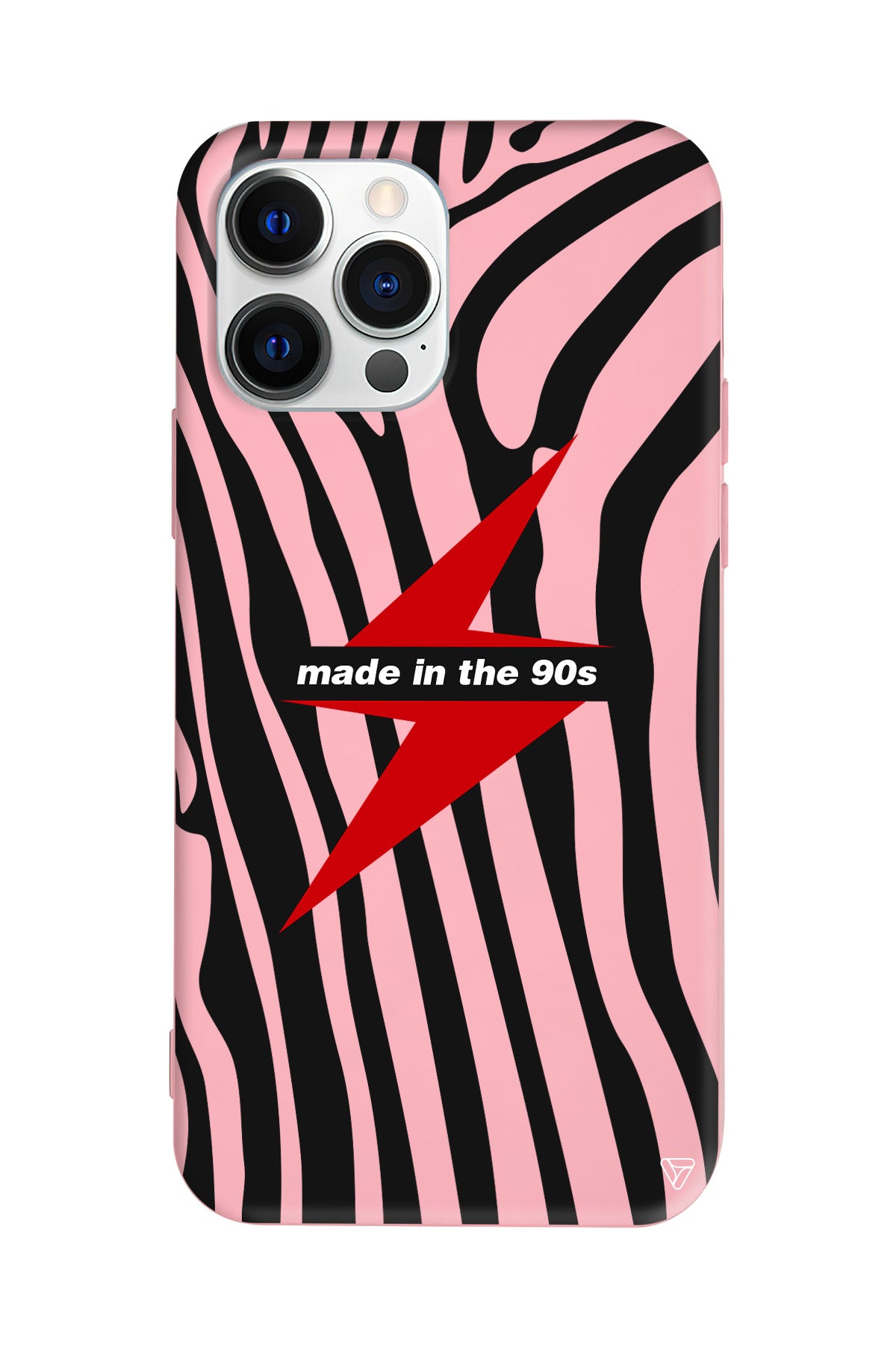 Red Lightning in 90s Lansman Model İçi Kadife Silikon Telefon Kılıfı