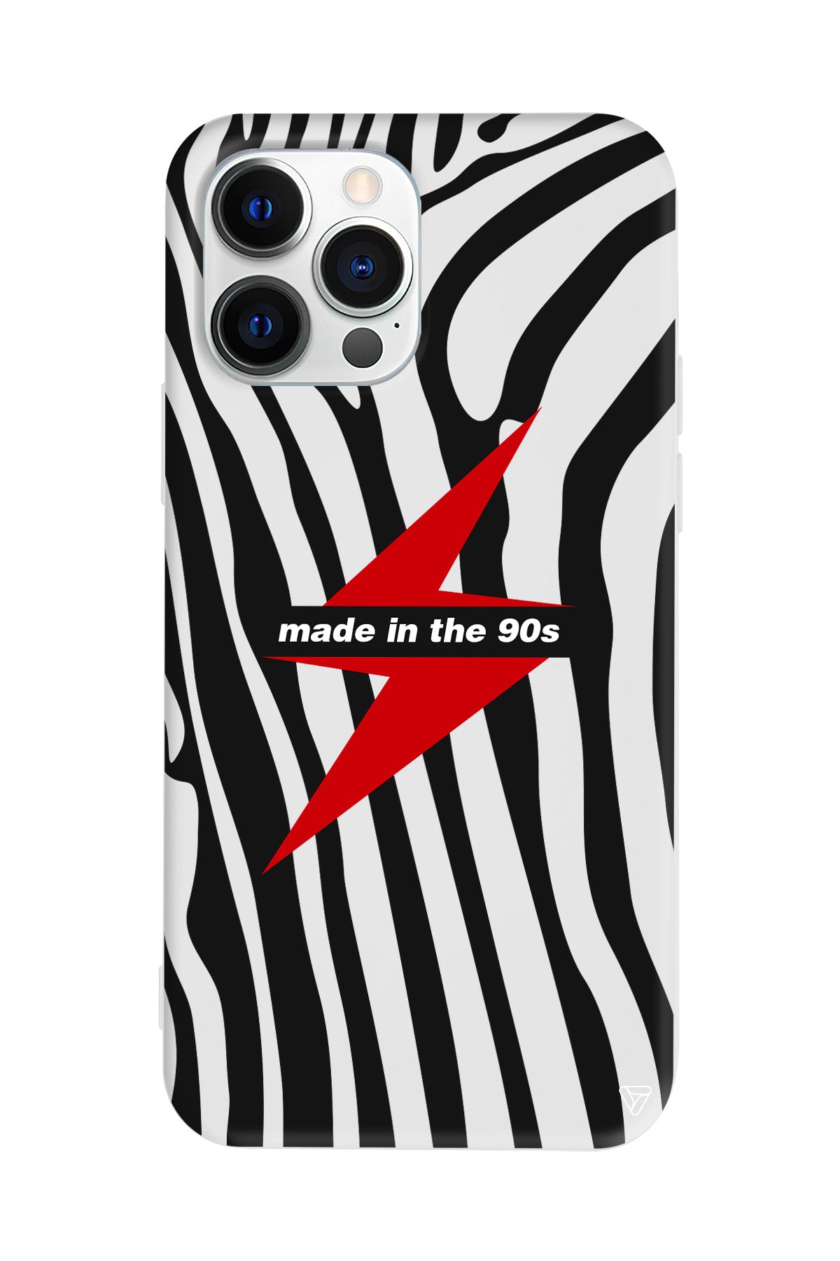 Red Lightning in 90s Lansman Model İçi Kadife Silikon Telefon Kılıfı