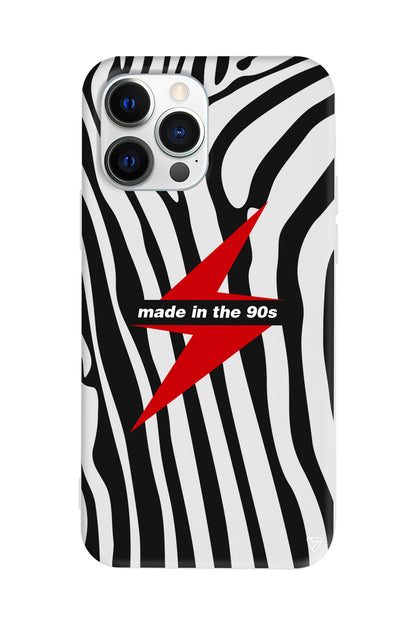 Red Lightning in 90s Lansman Model İçi Kadife Silikon Telefon Kılıfı