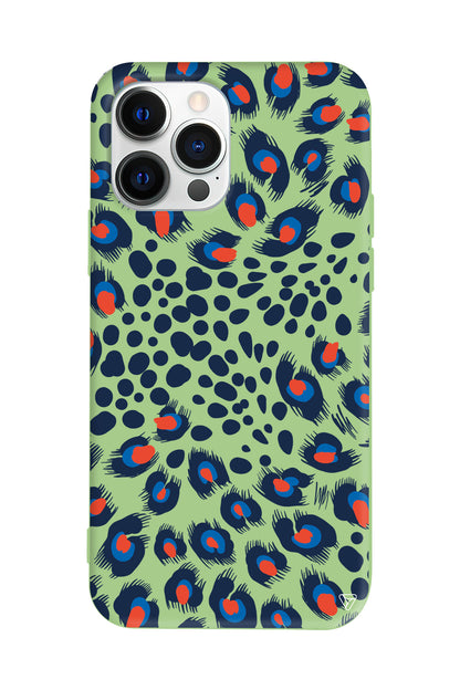 Tavus Kuşu Desenleri Lansman Model İçi Kadife Silikon Telefon Kılıfı