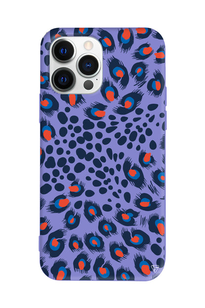 Tavus Kuşu Desenleri Lansman Model İçi Kadife Silikon Telefon Kılıfı