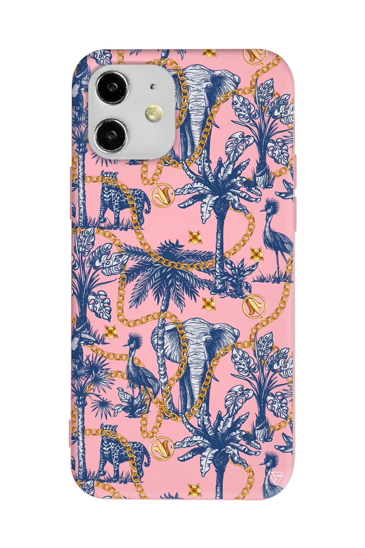 Filler ve Zincir Lansman Model İçi Kadife Silikon Telefon Kılıfı