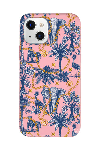 Filler ve Zincir Lansman Model İçi Kadife Silikon Telefon Kılıfı – Plus Serisine Özel