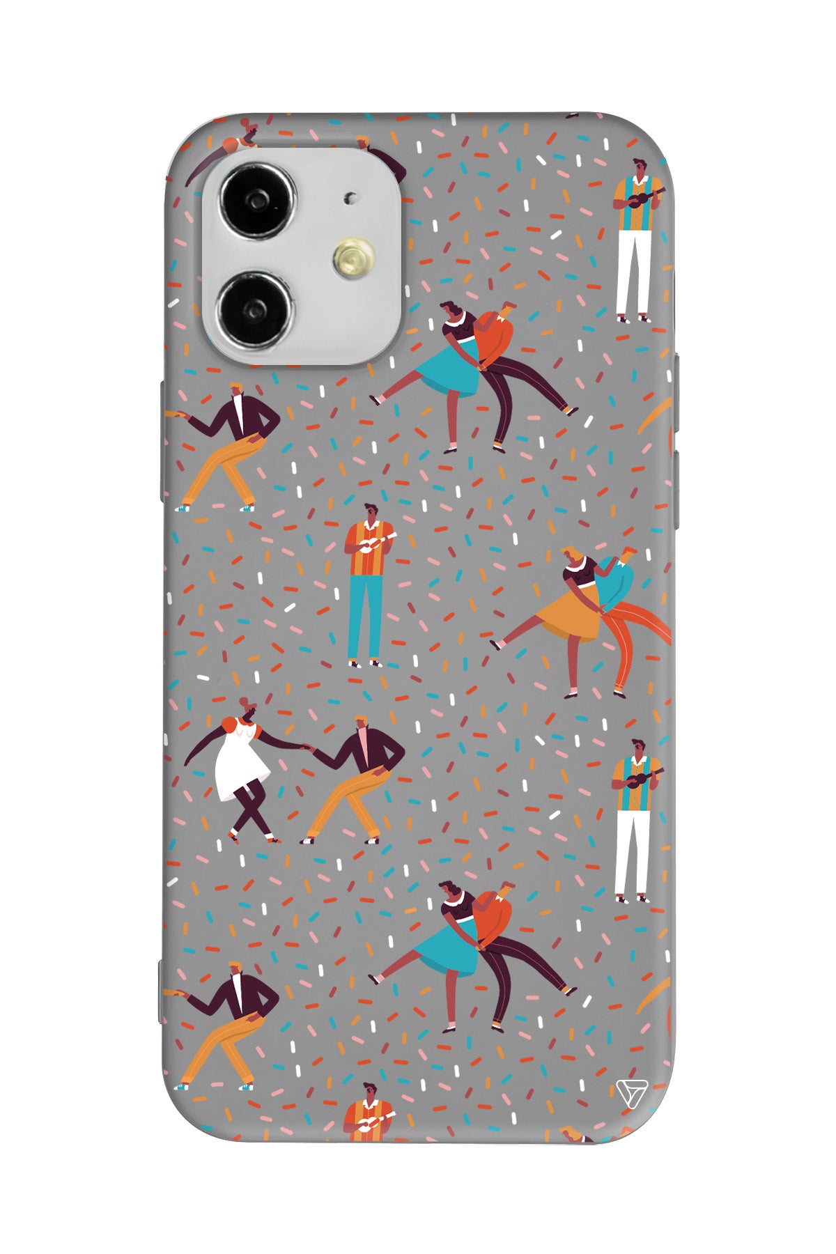 Dans ve İnsanlar Lansman Model İçi Kadife Silikon Telefon Kılıfı