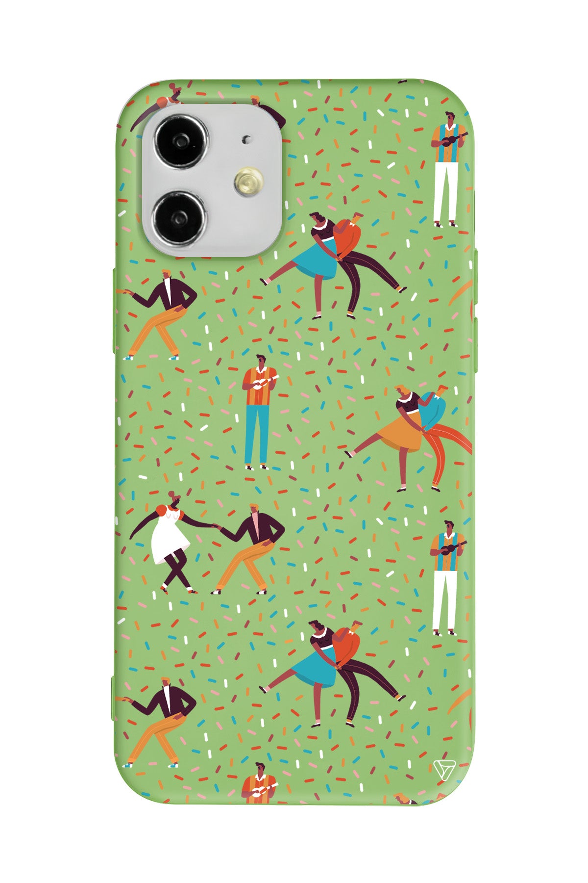 Dans ve İnsanlar Lansman Model İçi Kadife Silikon Telefon Kılıfı