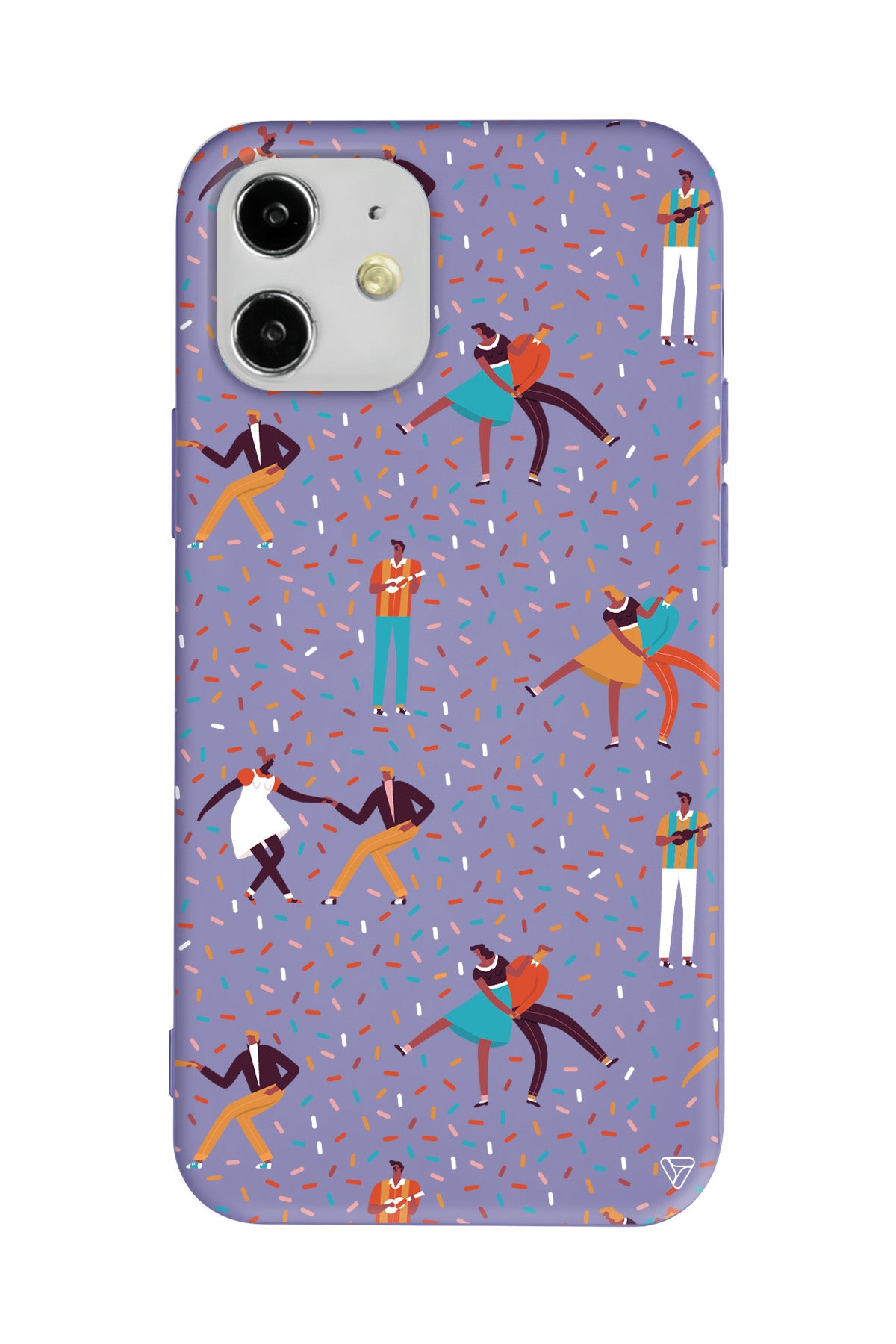 Dans ve İnsanlar Lansman Model İçi Kadife Silikon Telefon Kılıfı