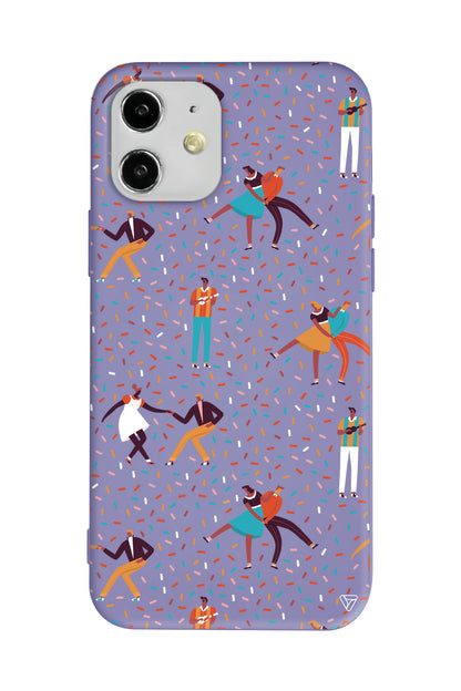 Dans ve İnsanlar Lansman Model İçi Kadife Silikon Telefon Kılıfı