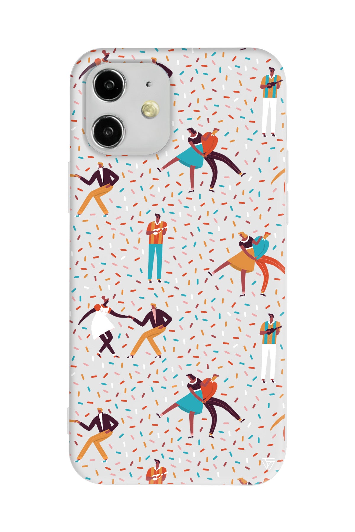 Dans ve İnsanlar Lansman Model İçi Kadife Silikon Telefon Kılıfı