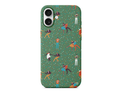 Dans ve İnsanlar Lansman Model İçi Kadife Silikon Telefon Kılıfı