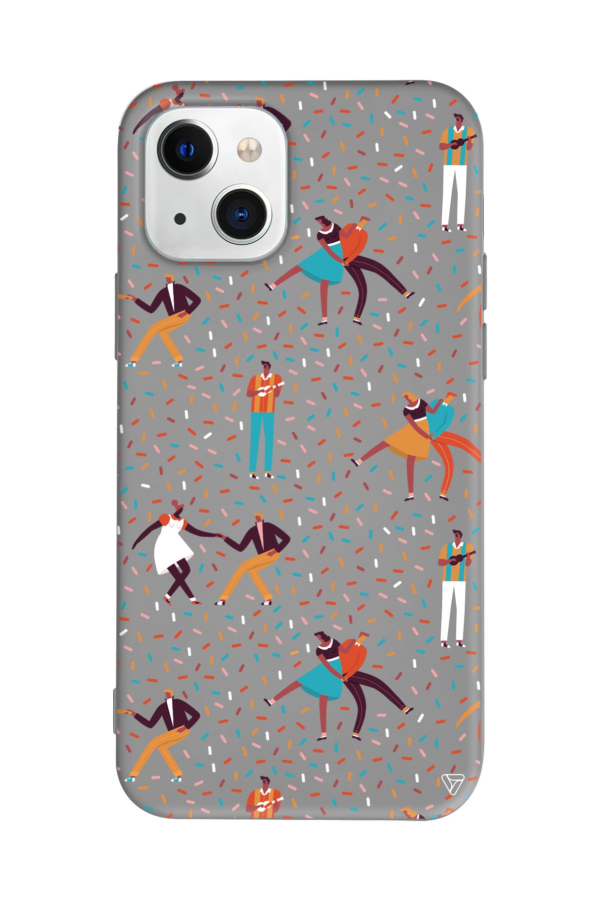 Dans ve İnsanlar Lansman Model İçi Kadife Silikon Telefon Kılıfı