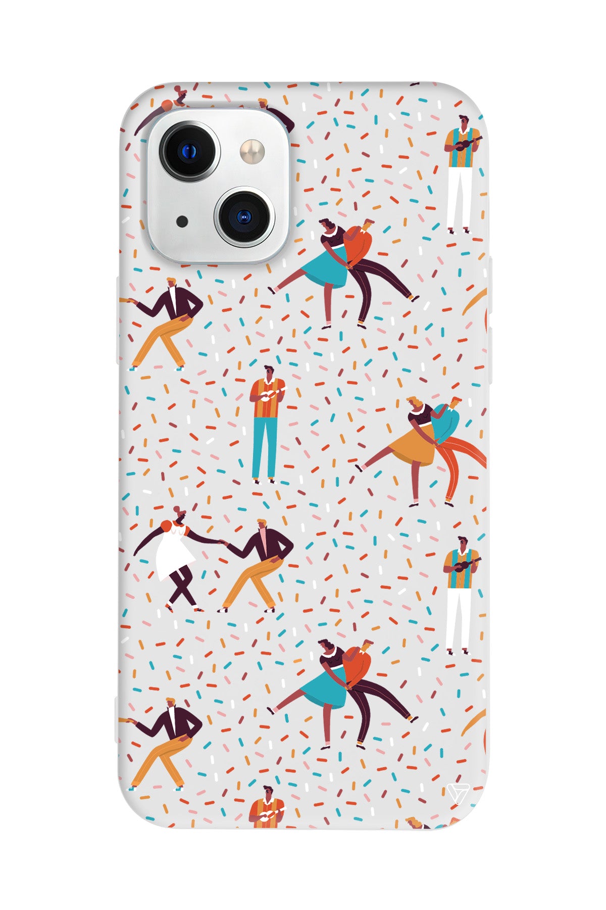 Dans ve İnsanlar Lansman Model İçi Kadife Silikon Telefon Kılıfı