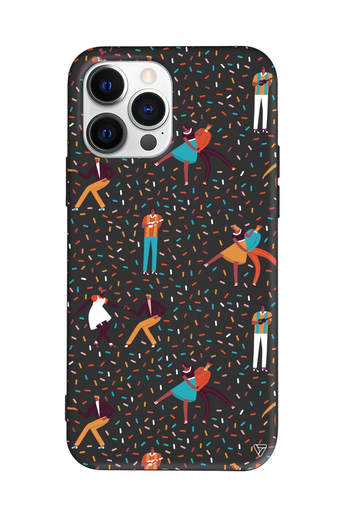 Dans ve İnsanlar Lansman Model İçi Kadife Silikon Telefon Kılıfı