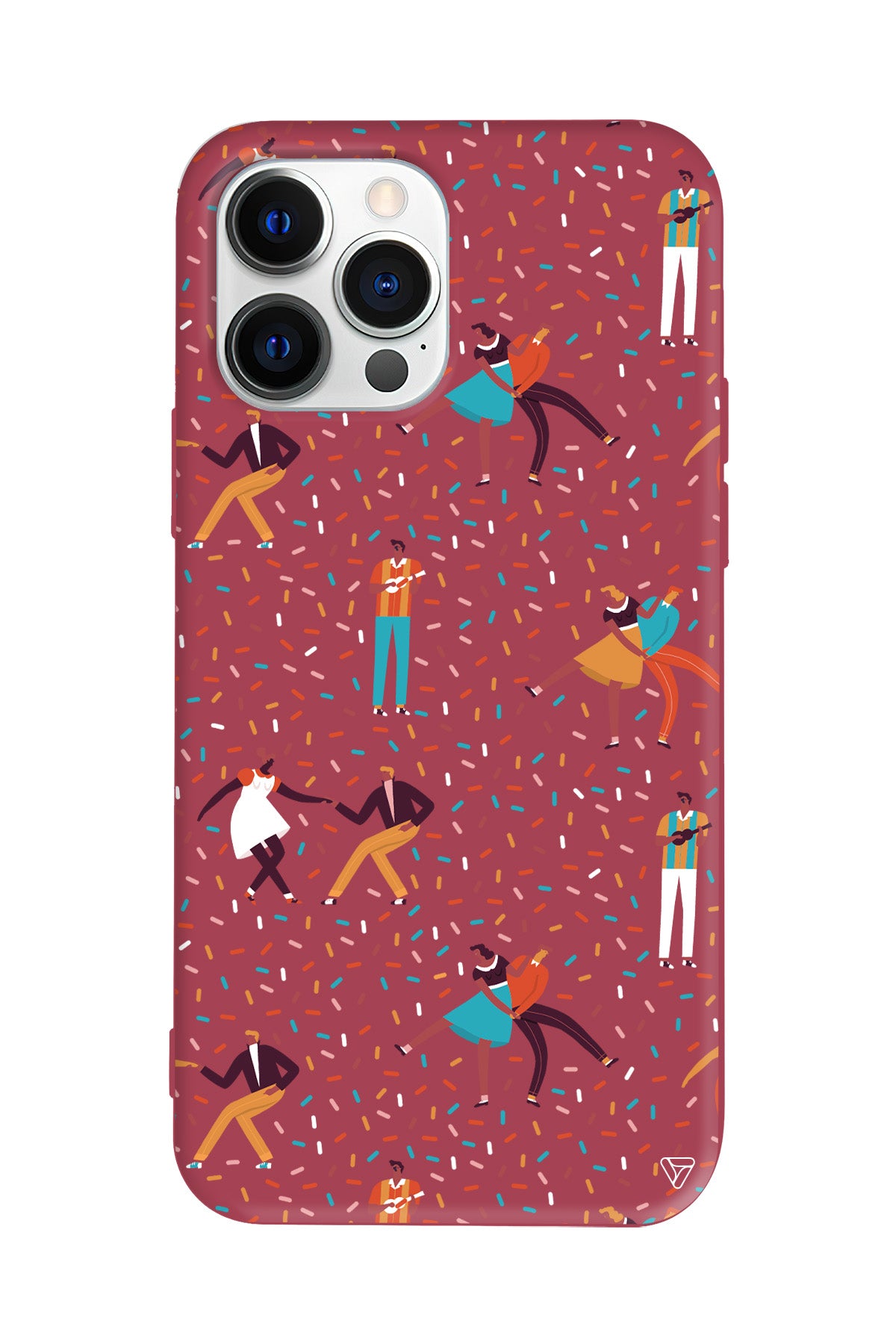 Dans ve İnsanlar Lansman Model İçi Kadife Silikon Telefon Kılıfı