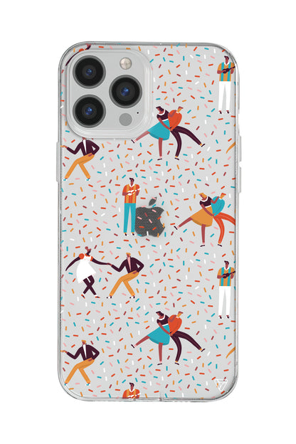 Dans ve İnsanlar Lansman Model İçi Kadife Silikon Telefon Kılıfı