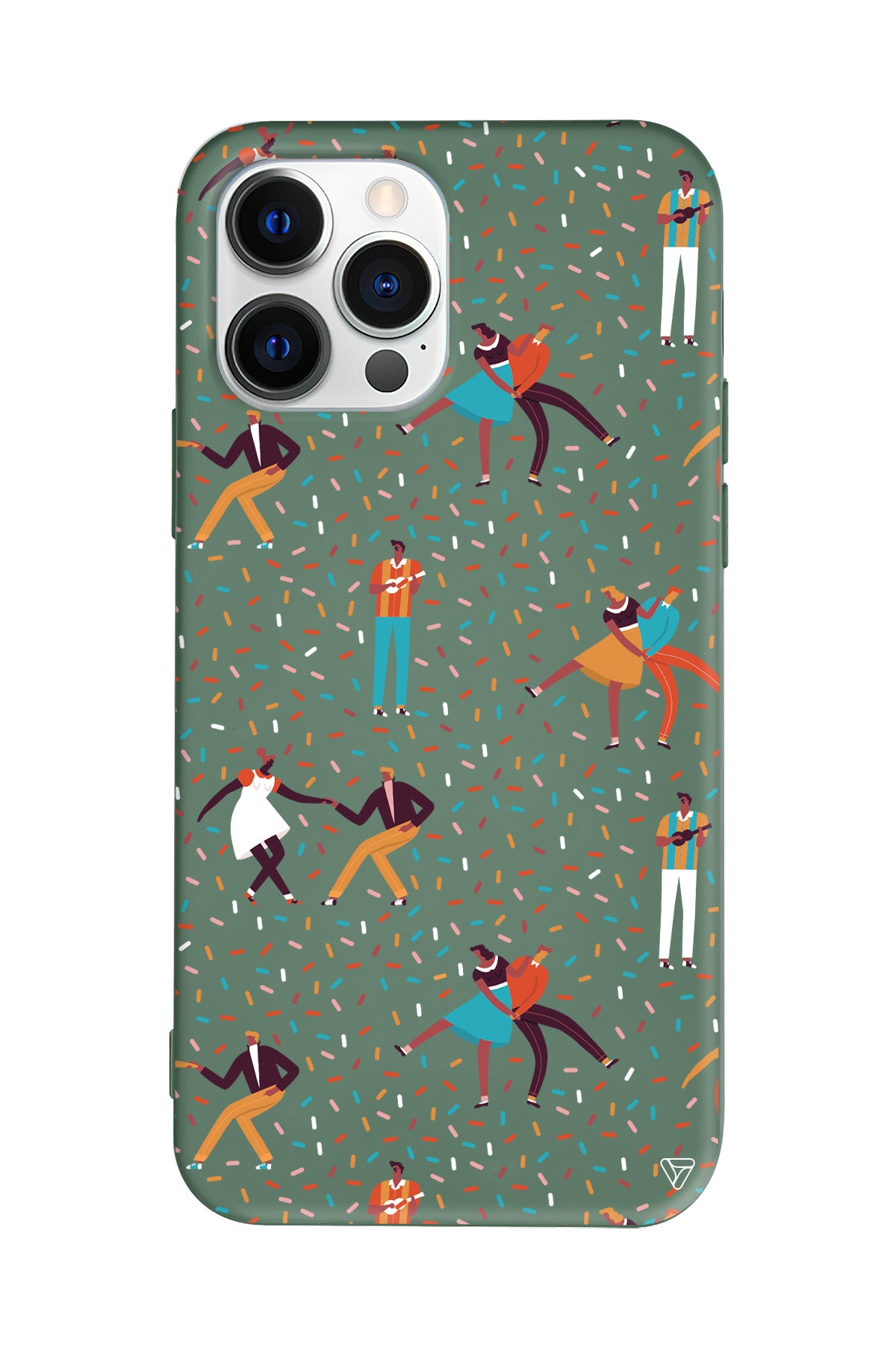 Dans ve İnsanlar Lansman Model İçi Kadife Silikon Telefon Kılıfı