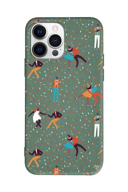 Dans ve İnsanlar Lansman Model İçi Kadife Silikon Telefon Kılıfı