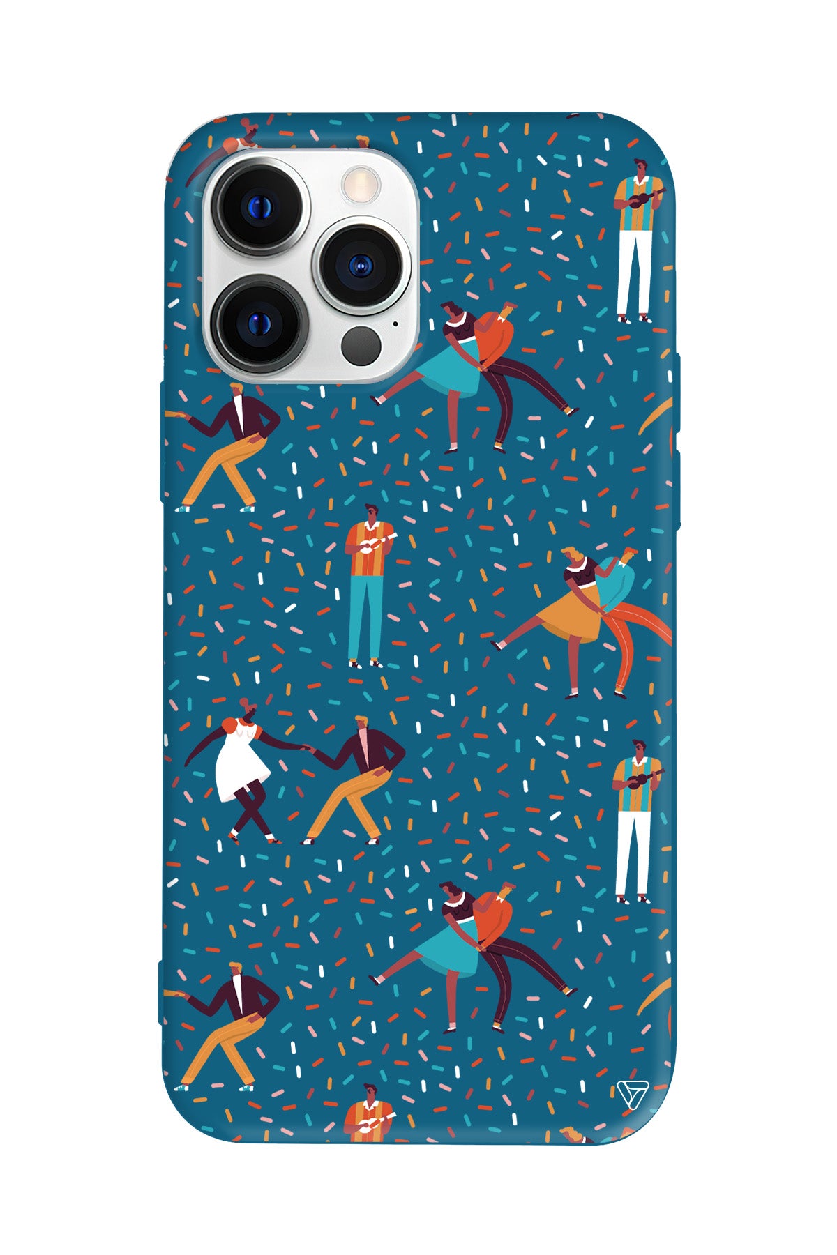 Dans ve İnsanlar Lansman Model İçi Kadife Silikon Telefon Kılıfı