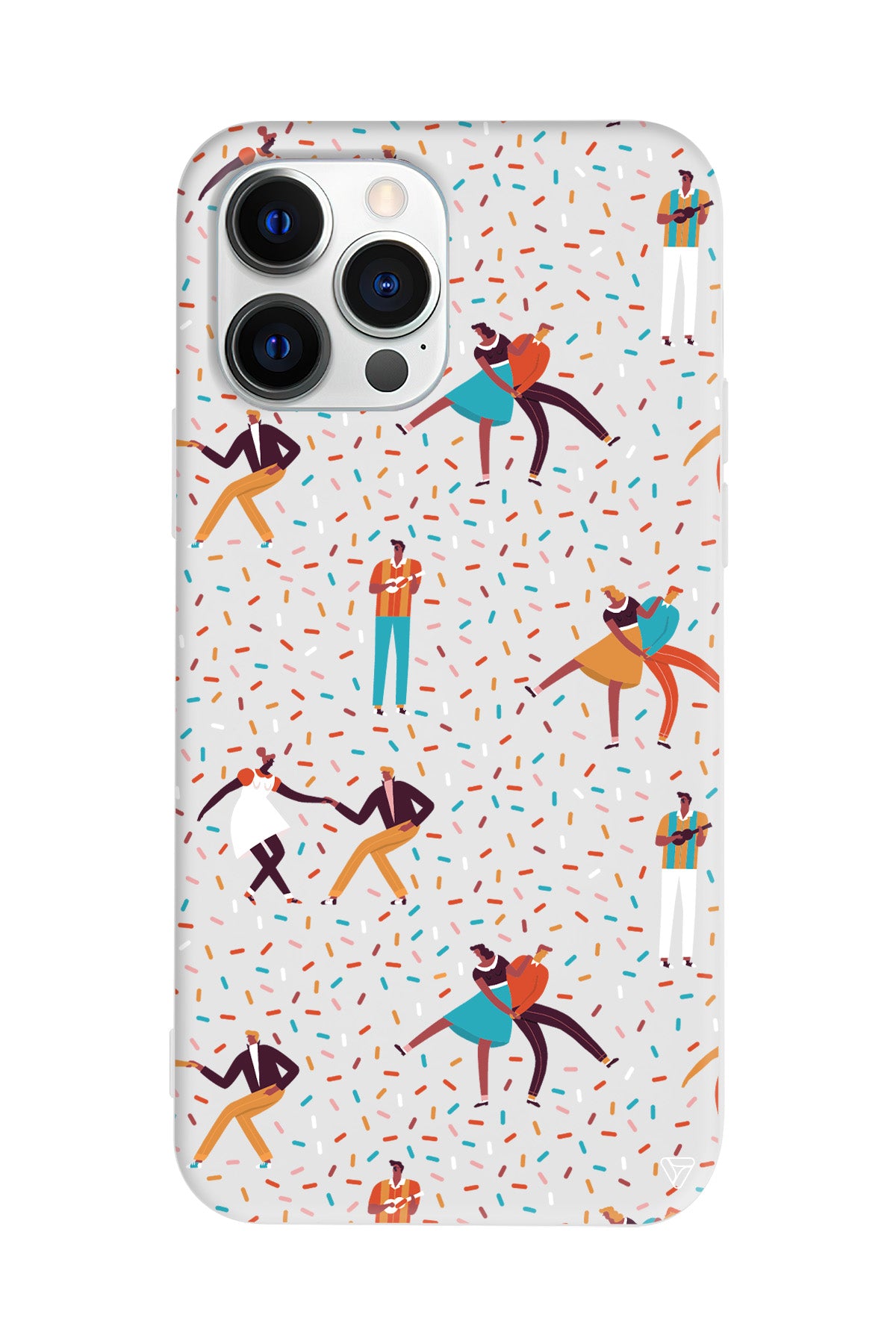 Dans ve İnsanlar Lansman Model İçi Kadife Silikon Telefon Kılıfı