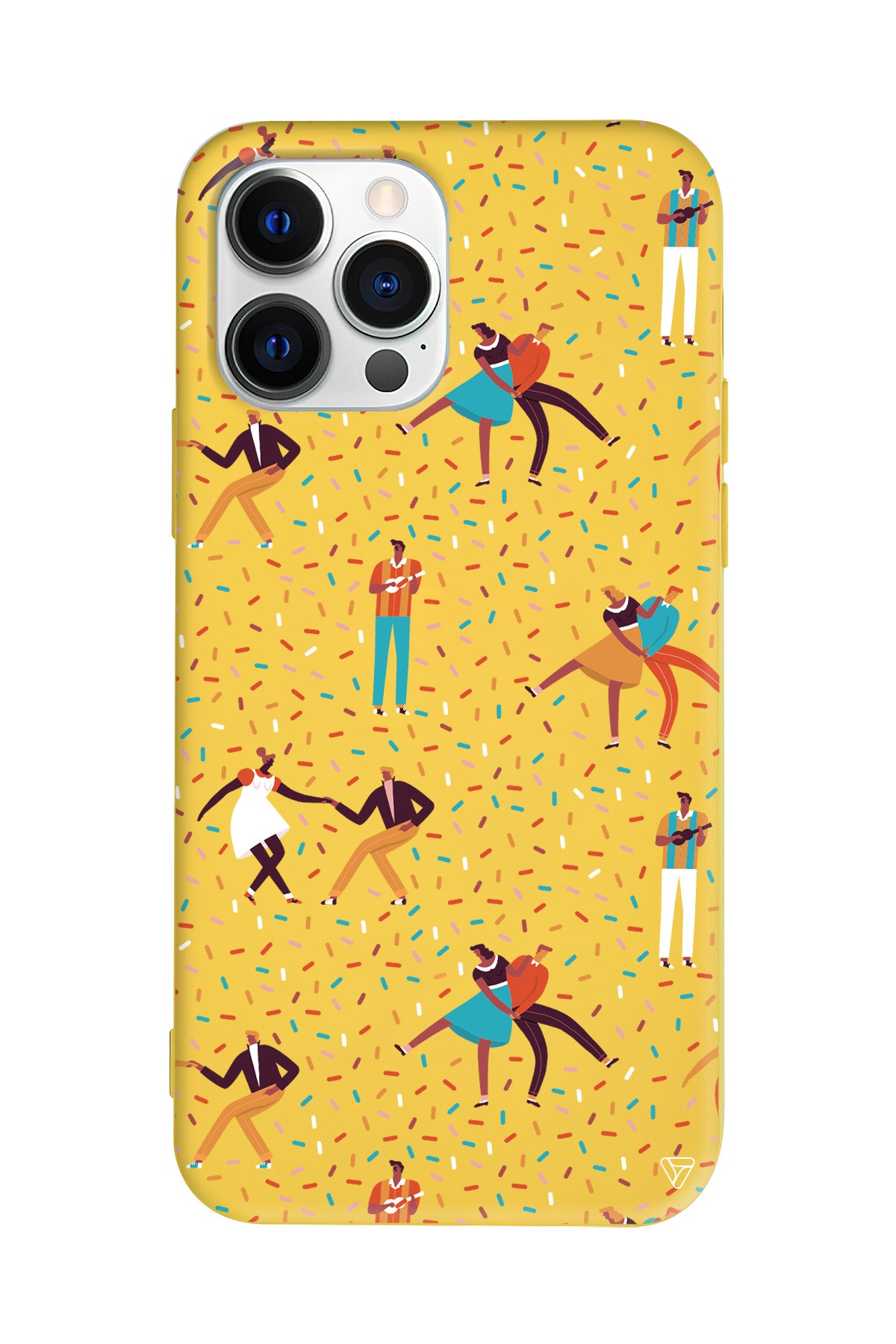 Dans ve İnsanlar Lansman Model İçi Kadife Silikon Telefon Kılıfı