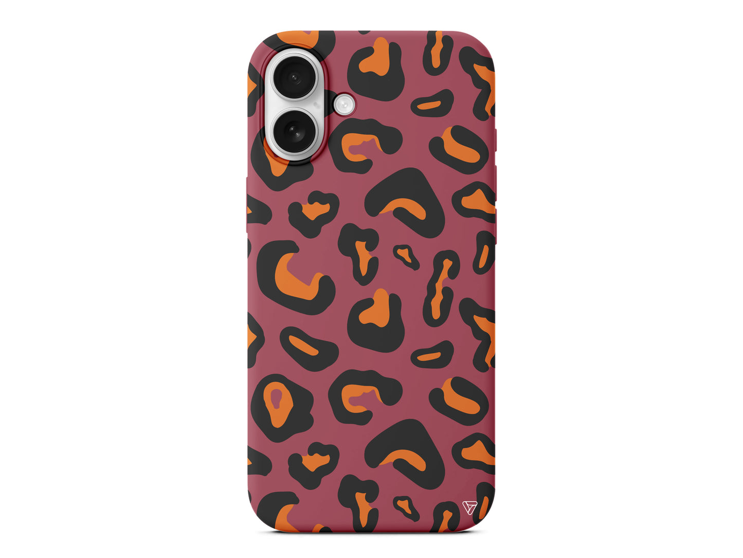 Turuncu Siyah Desen Lansman Model İçi Kadife Silikon Telefon Kılıfı