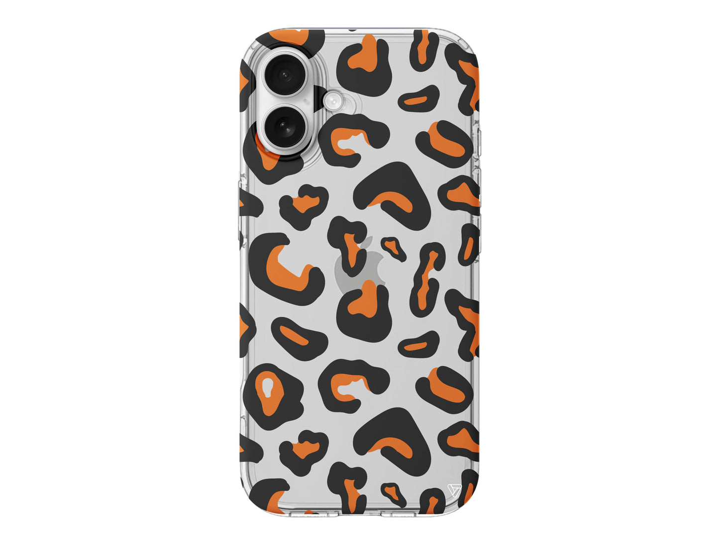 Turuncu Siyah Desen Lansman Model İçi Kadife Silikon Telefon Kılıfı