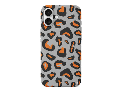 Turuncu Siyah Desen Lansman Model İçi Kadife Silikon Telefon Kılıfı – Plus Serisine Özel