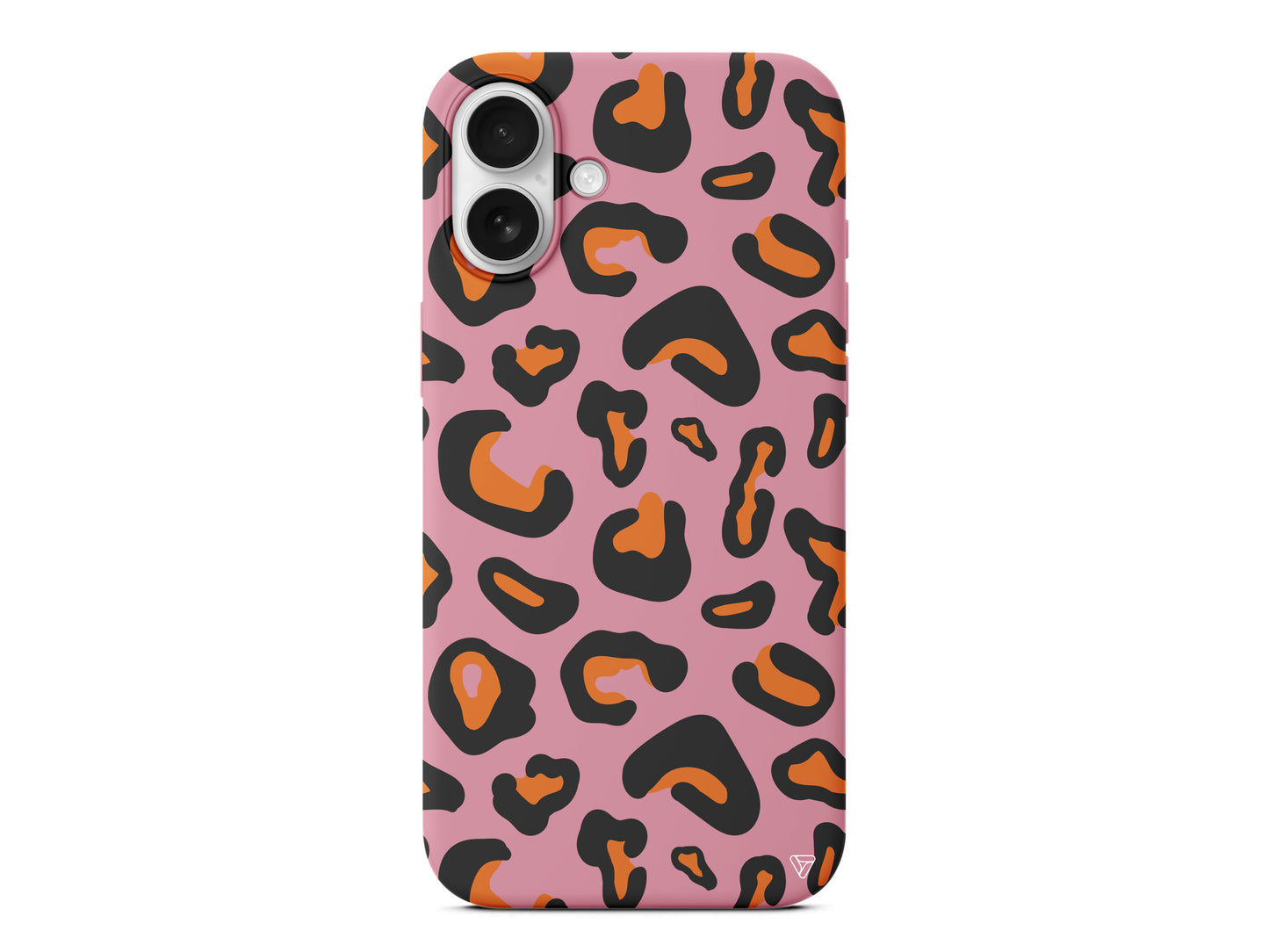 Turuncu Siyah Desen Lansman Model İçi Kadife Silikon Telefon Kılıfı