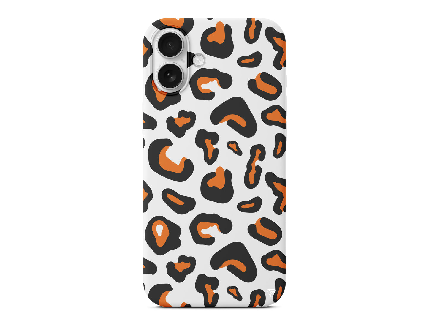 Turuncu Siyah Desen Lansman Model İçi Kadife Silikon Telefon Kılıfı