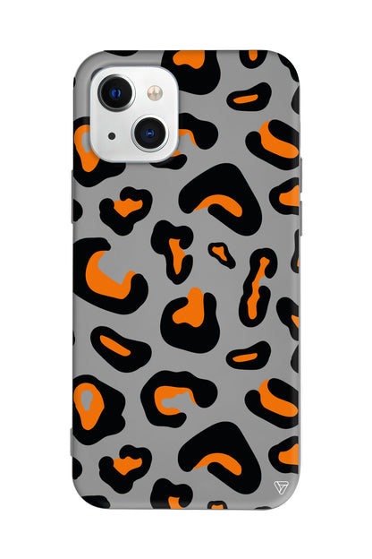 Turuncu Siyah Desen Lansman Model İçi Kadife Silikon Telefon Kılıfı – Plus Serisine Özel