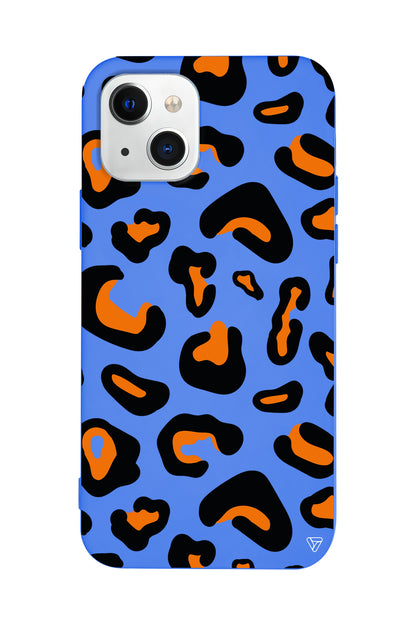 Turuncu Siyah Desen Lansman Model İçi Kadife Silikon Telefon Kılıfı