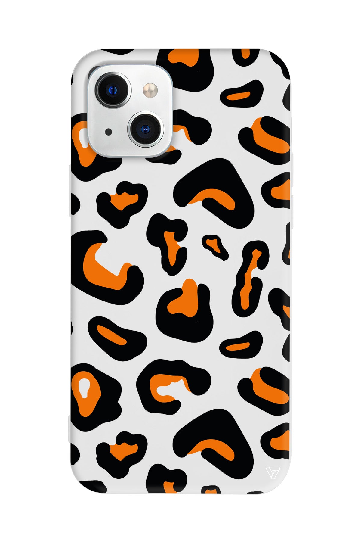 Turuncu Siyah Desen Lansman Model İçi Kadife Silikon Telefon Kılıfı – Plus Serisine Özel