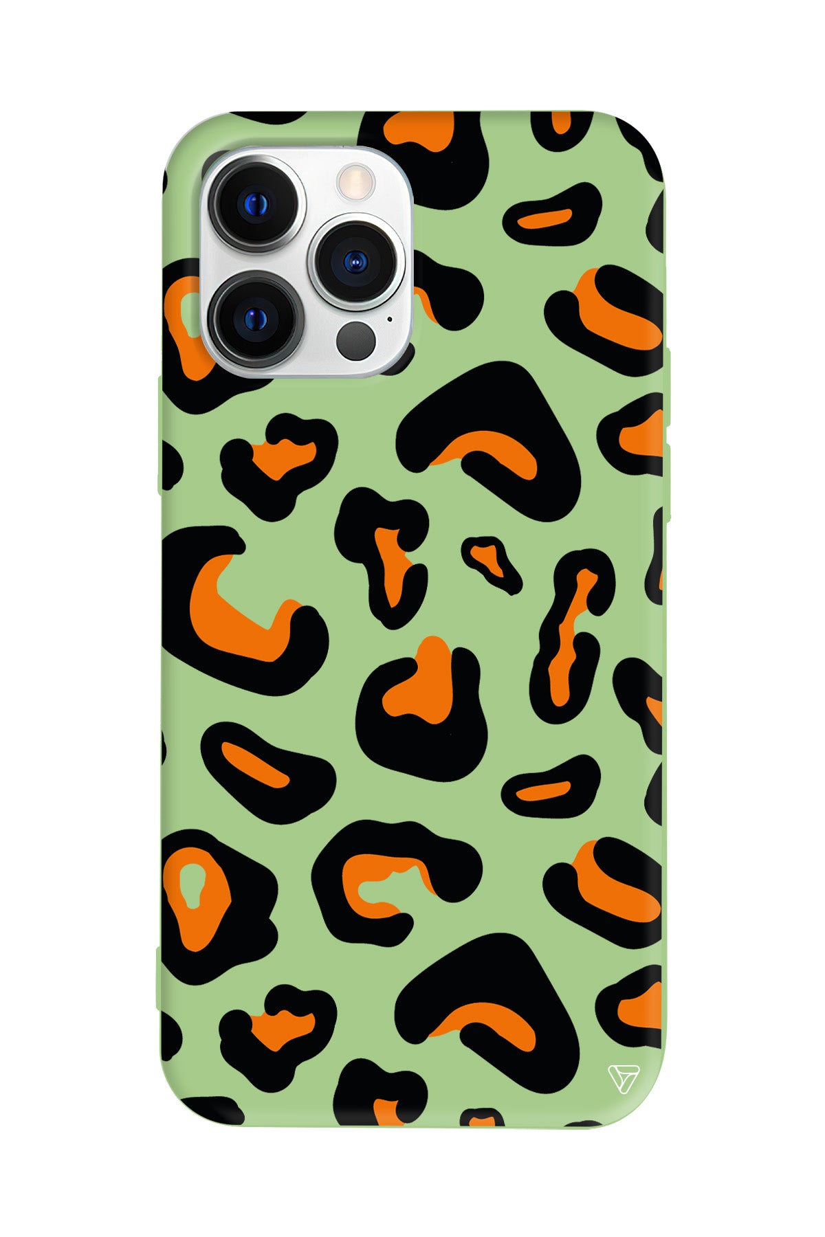 Turuncu Siyah Desen Lansman Model İçi Kadife Silikon Telefon Kılıfı