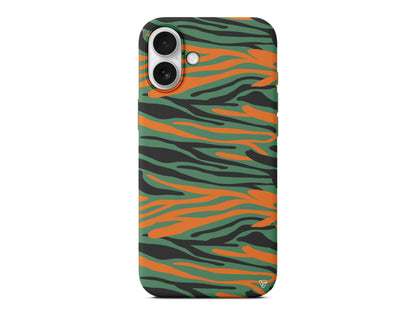 Turuncu Siyah Desen 2 Lansman Model İçi Kadife Silikon Telefon Kılıfı – Plus Serisine Özel