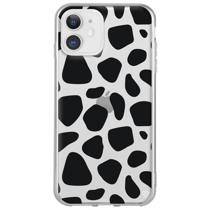 Siyah Desenler Lansman Model İçi Kadife Silikon Telefon Kılıfı