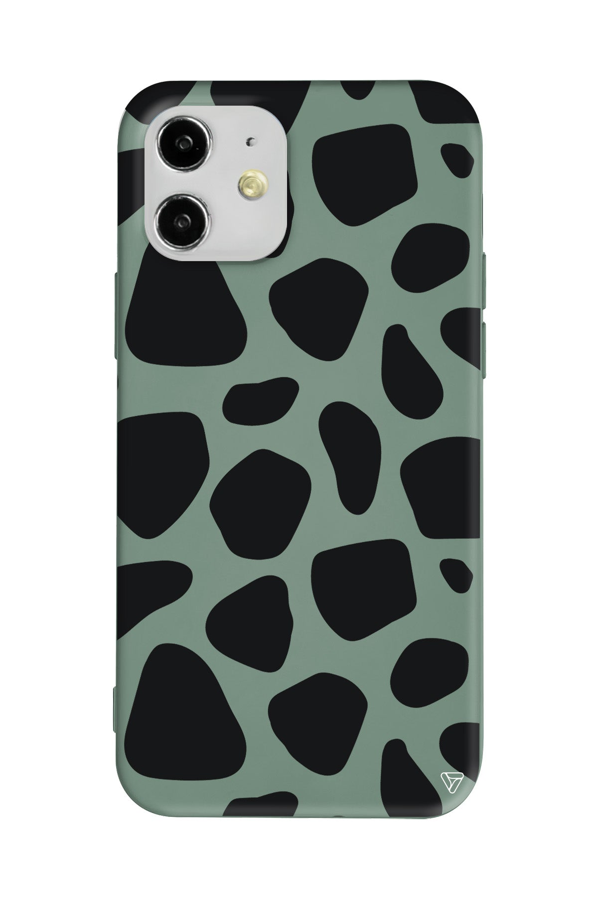 Siyah Desenler Lansman Model İçi Kadife Silikon Telefon Kılıfı