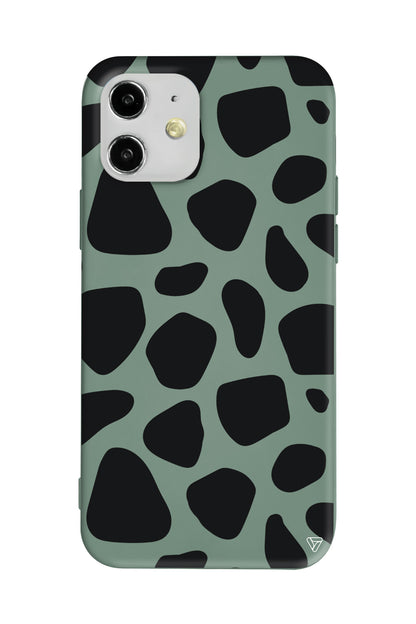 Siyah Desenler Lansman Model İçi Kadife Silikon Telefon Kılıfı