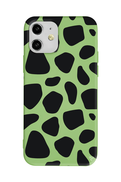 Siyah Desenler Lansman Model İçi Kadife Silikon Telefon Kılıfı