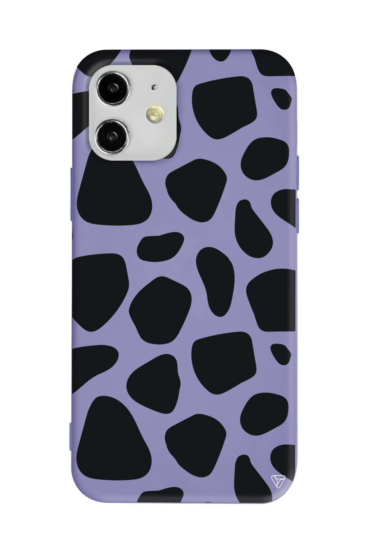 Siyah Desenler Lansman Model İçi Kadife Silikon Telefon Kılıfı