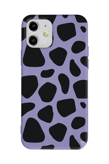 Siyah Desenler Lansman Model İçi Kadife Silikon Telefon Kılıfı