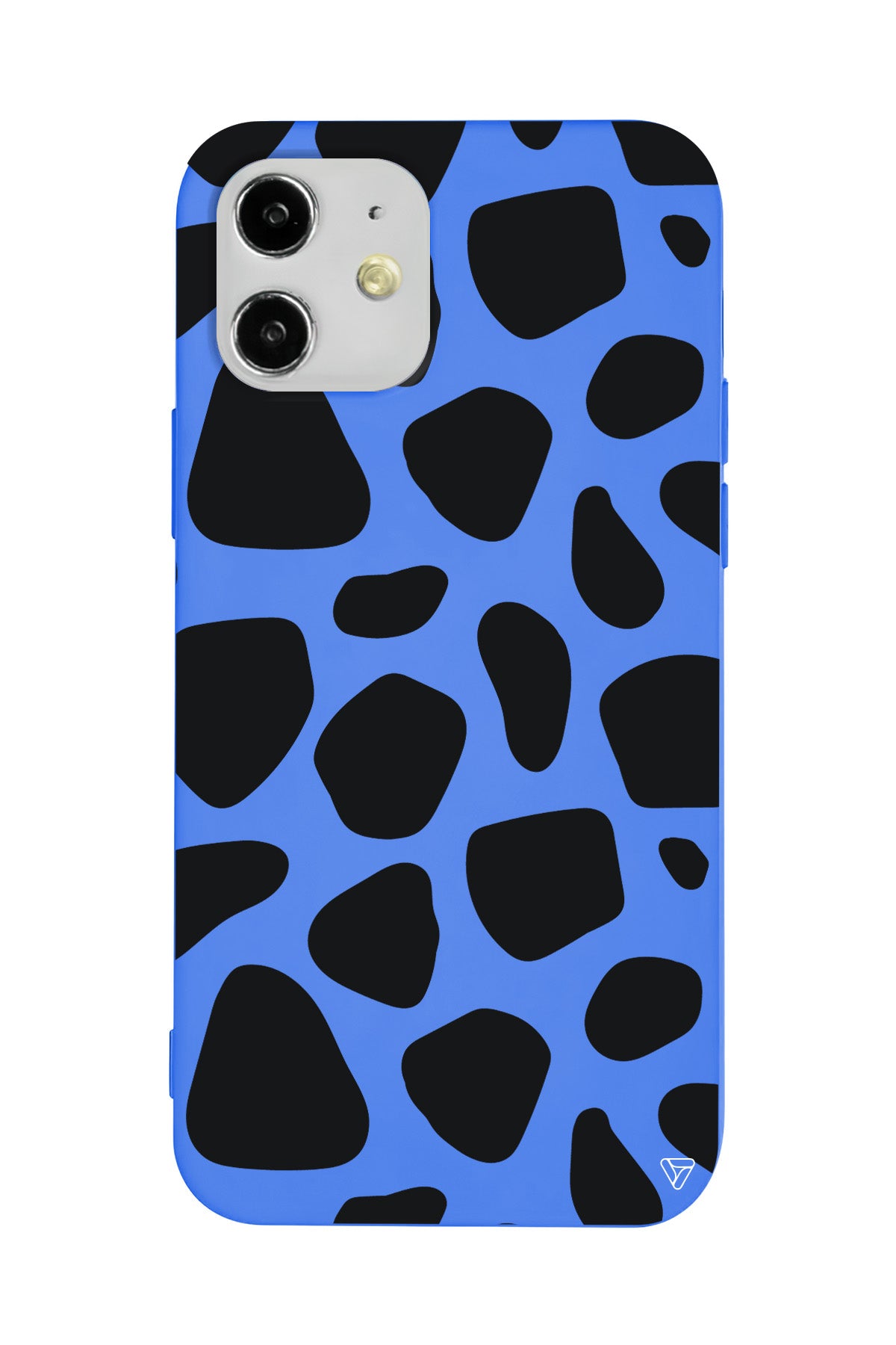 Siyah Desenler Lansman Model İçi Kadife Silikon Telefon Kılıfı