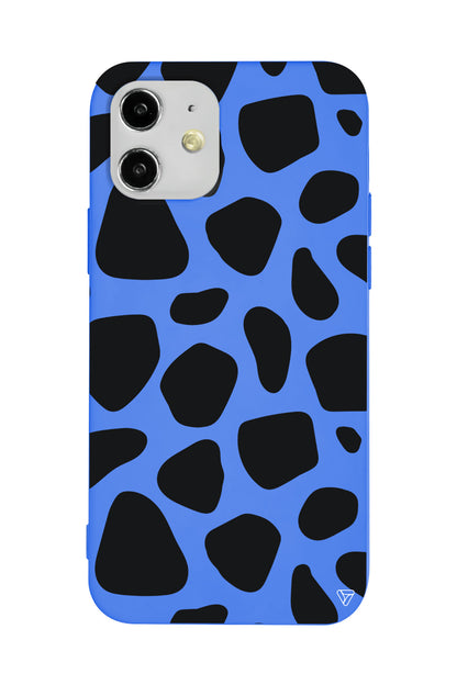 Siyah Desenler Lansman Model İçi Kadife Silikon Telefon Kılıfı