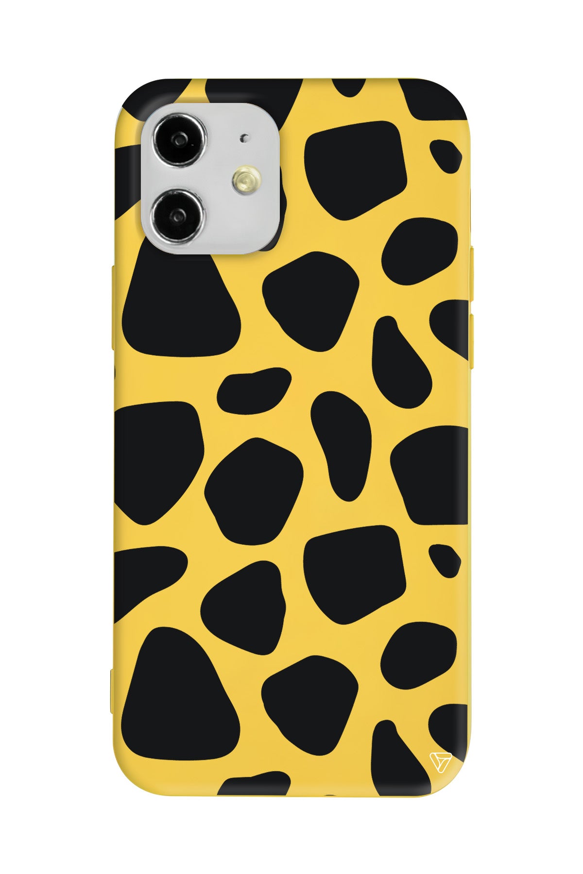 Siyah Desenler Lansman Model İçi Kadife Silikon Telefon Kılıfı