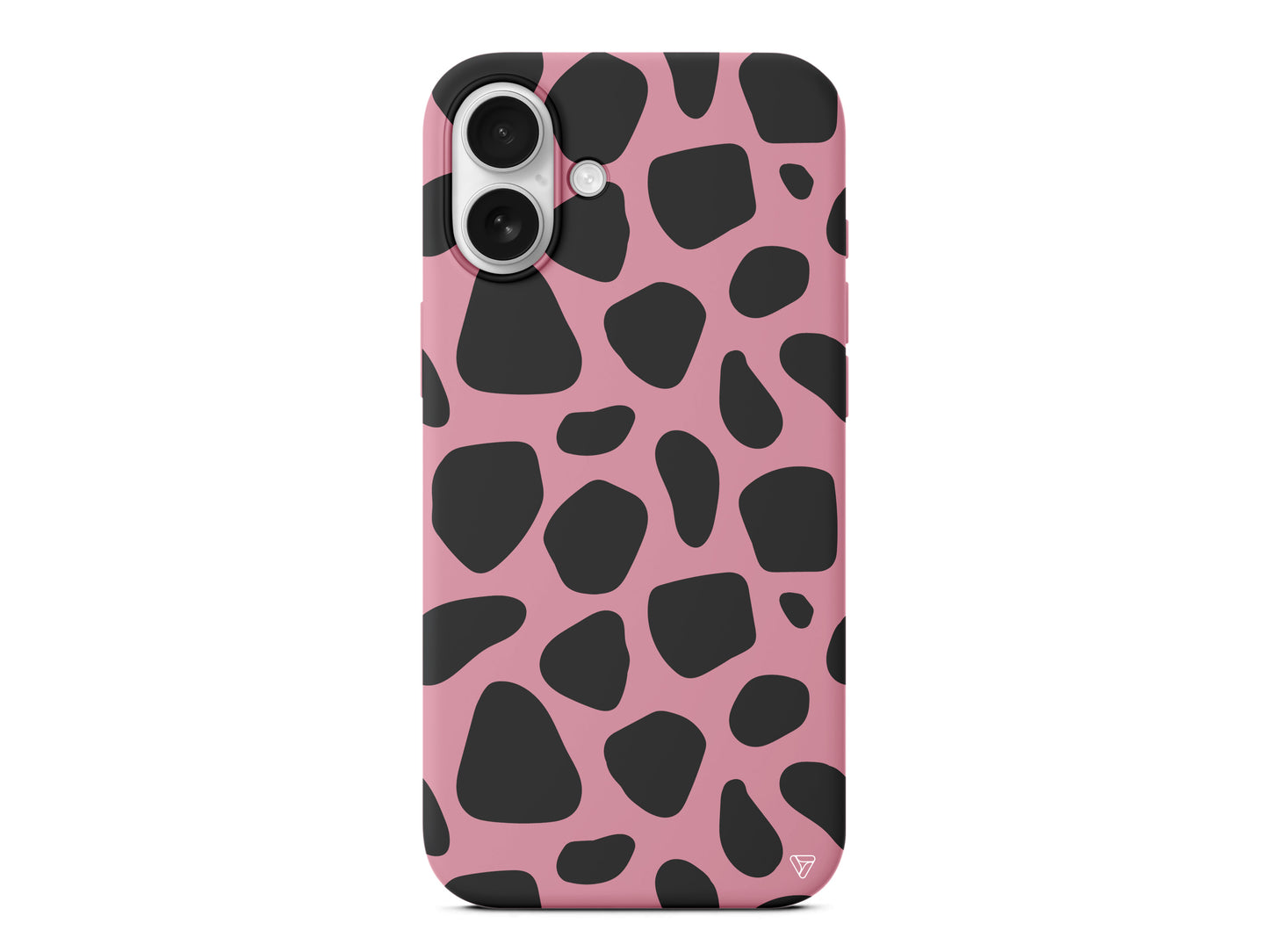 Siyah Desenler Lansman Model İçi Kadife Silikon Telefon Kılıfı